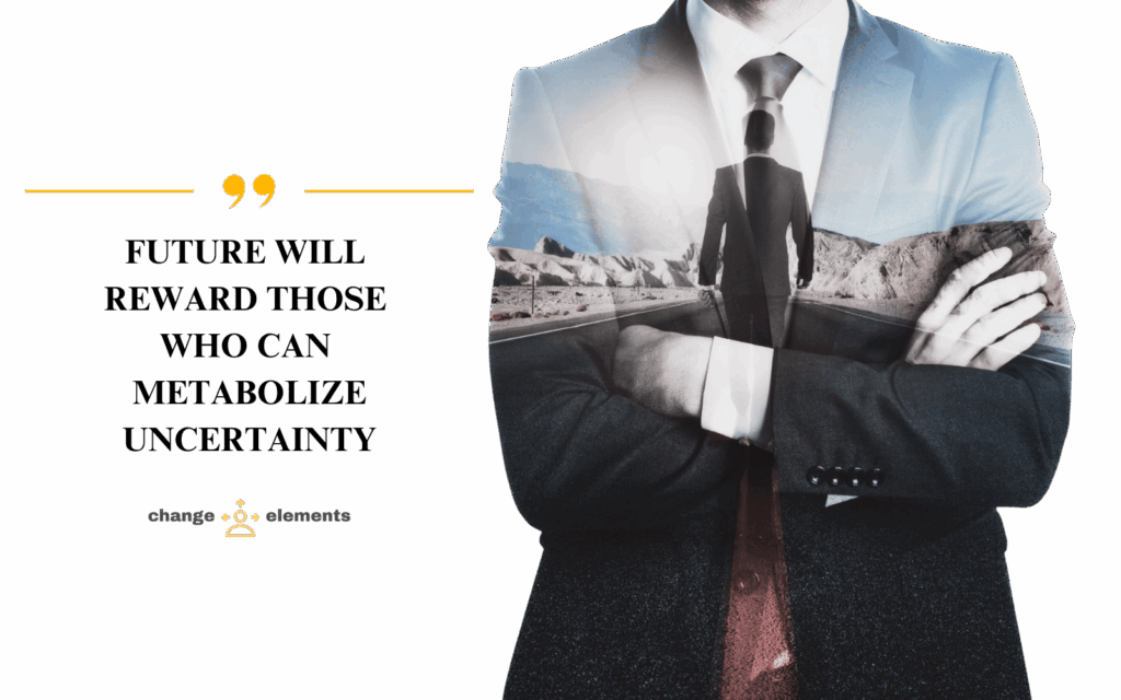 Adaptability and leadership in the future of work — managing uncertainty, discomfort, and change in the AI era.